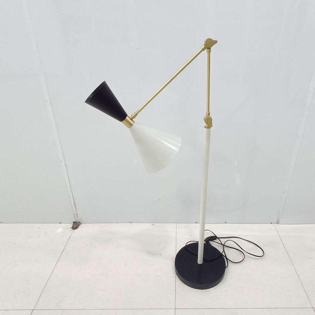 Corner Floor Lamp Stand adjustable Arm Standing Floor Lamp with Shade
