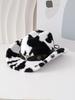 Cow cowboy hat women's autumn and winter new fashion plush woolen hat Internet celebrity hat top hat