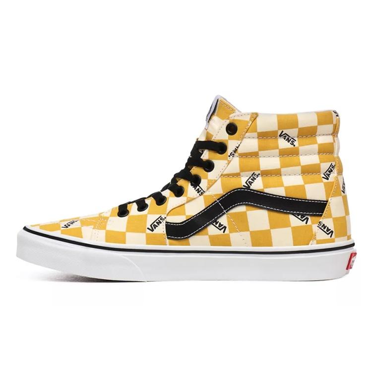 Vans SK8-HI Big Check - Yolk Yellow Men s VN0A4U3CWYT EU 36