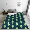 Sims 4 Plumbob Gra Wideo Koc Flanelowy Plumbob Kreskówka Zabawny Koc Rzutowy do Domu 150*125cm Pluszowy Cienki Kołdra Ciepła