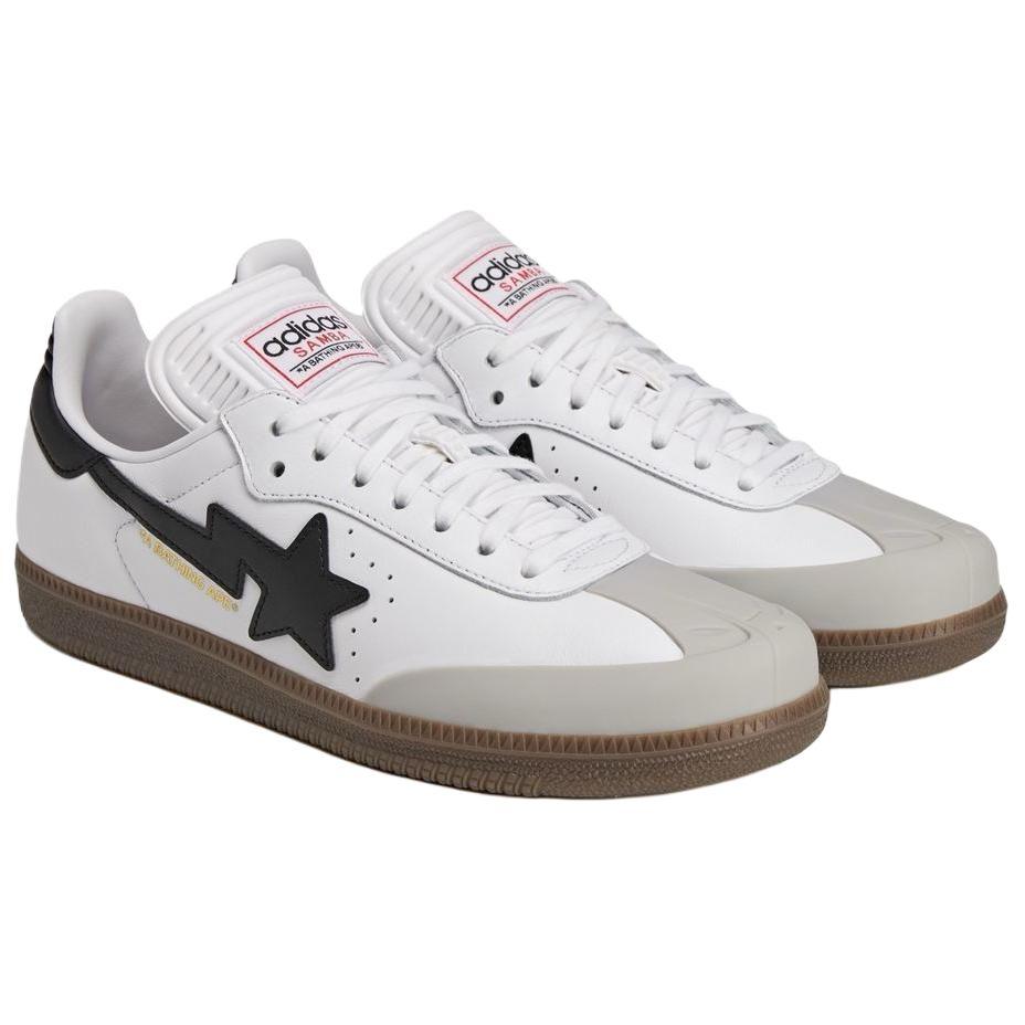 Adidas BAPE X Samba White Black Gum Unisex Sneakers JR9245