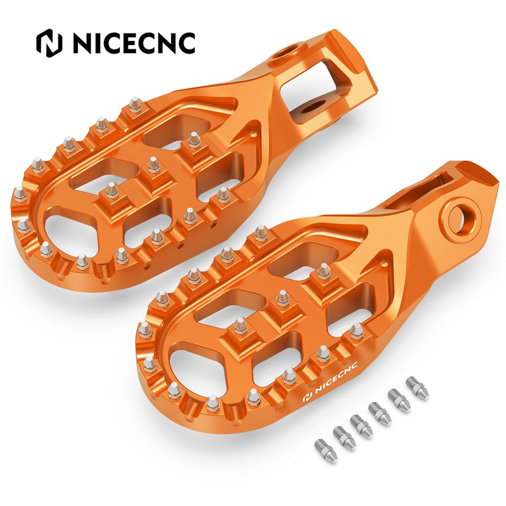 NICECNC For KTM EXC 300 2024 Forged Aluminum Footrest Footpegs Mount Pins For KTM EXC-F 350 SXF 450 Husqvarna TE300 GasGas EC300