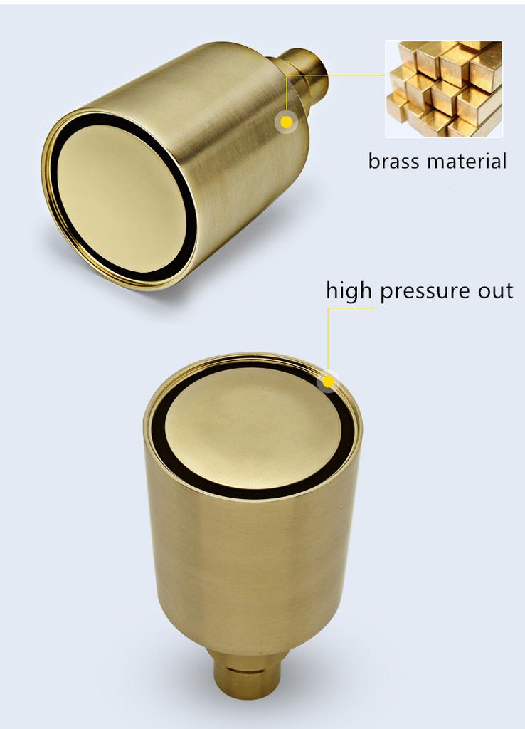 Bathroom Shower faucet set wall mounted Shower aucet set brush gold /black brass round rain fall style concealed