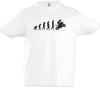 Motorcycle Evolution Boys Kids Boys T-Shirt Human Fun Driver Motocross Biker Bike Club