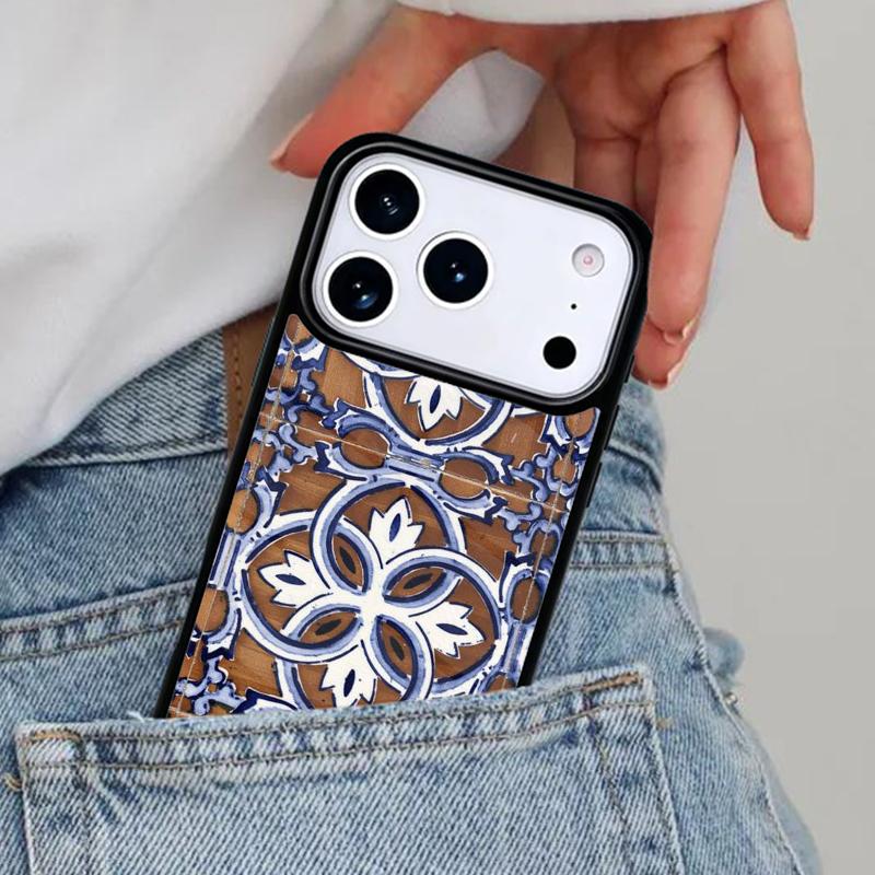 Portuguese Tiles soft Phone Case for iPhone 17ProMax 12 13 14 15 16e 17 Pro Max Plus Air Cover