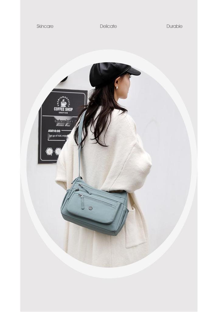 2026 Women's Lightweight Nylon Crossbody Bag: Versatile, Large Capacity, Fashionable Casual Shoulder Bag