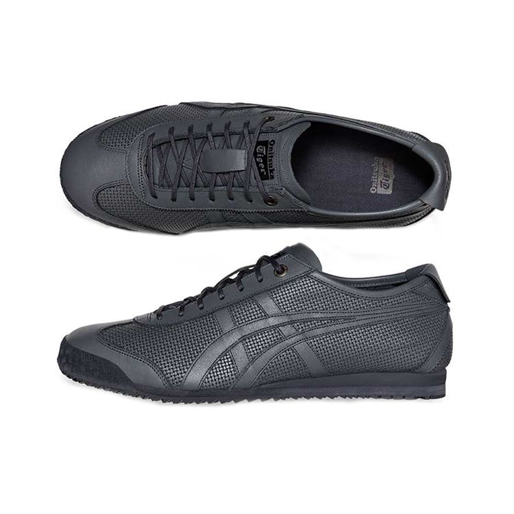 Onitsuka Tiger Mexico 66 Minimalist Solid Color Slip Resistant Durable Low Top Casual Shoes Unisex sneaker Dark-Gray 1183A826-020