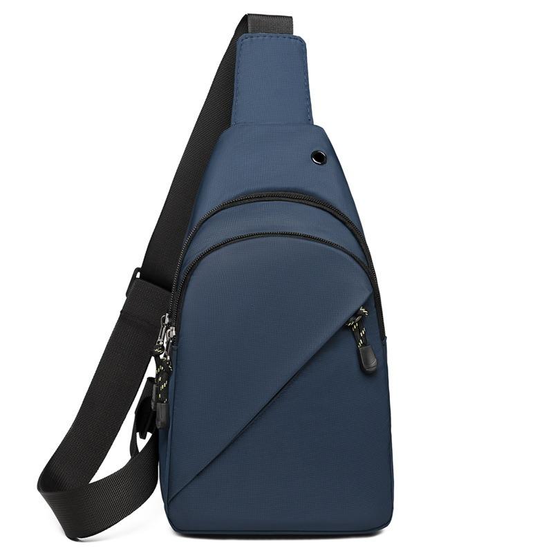 Men's breast bag, multi-functional and fashionable wallet, new large-capacity casual mobile phone small bag, messenger bag.