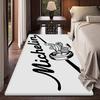 M-Michelins Logo Bathroom Mat Anti-slip Absorb Water Long Strip Cushion Bedroon Mat Hotel Decor Mat
