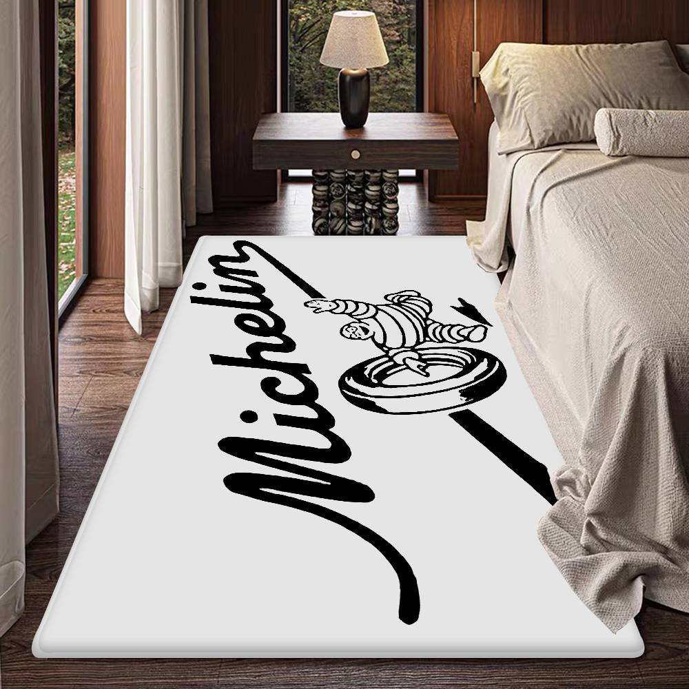 M-Michelins Logo Bathroom Mat Anti-slip Absorb Water Long Strip Cushion Bedroon Mat Hotel Decor Mat