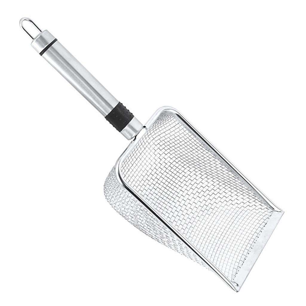 5x5mm Cat Sand Shovel 201 Stainless Steel Cat Litter Scoop Pet Poop Cleaning Tool Filter Shovel