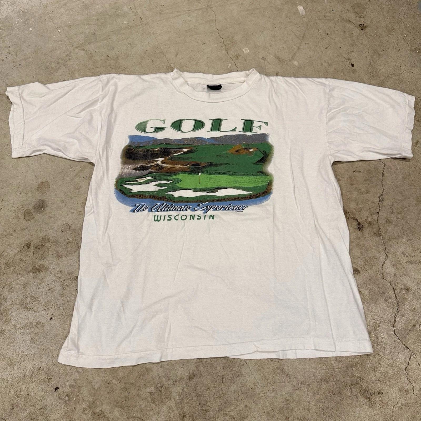 

Vintage 90s Golf Single Stitch TT-Shirt Mens XL Boxy The Ultimate Experience XL