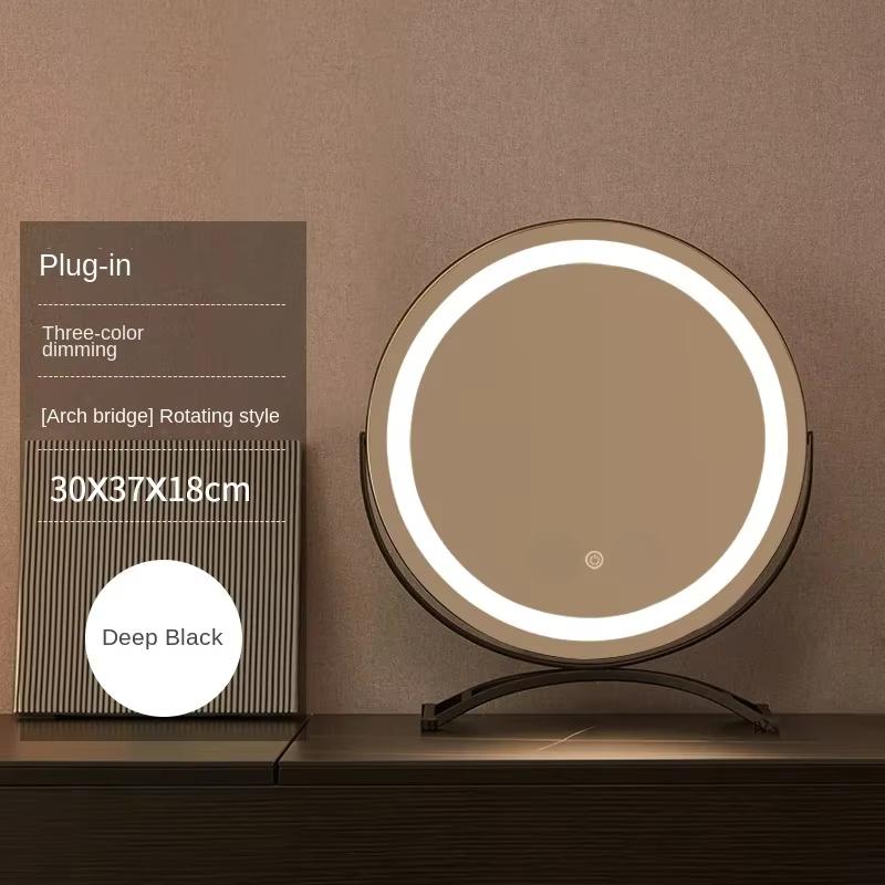 Makeup Mirror with Lights Lighted Cosmetic Vanity Mirror with Led Lights for Dressing Bedroom Tabletop Best Gifts for Girl Women