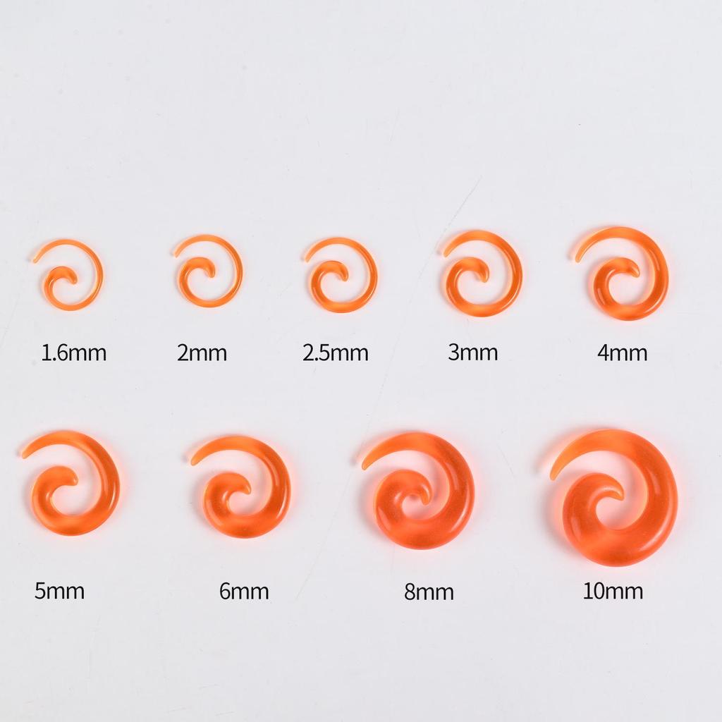 Acrylic Heart & Triangle Ear Plugs – Colorful Piercing Jewelry In Multiple Sizes