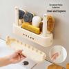 Multi-functional Kitchen Cleaning Brush Set with Handle & Steel Wool for Utensil and Pot Scrubbing