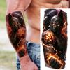 1 Sheet Watercolor Wolf Lion Pirate Ship Tiger Eagle Temporary Tattoos For Men Adults Water Transfer Fake Temp Tattoo Body Art
