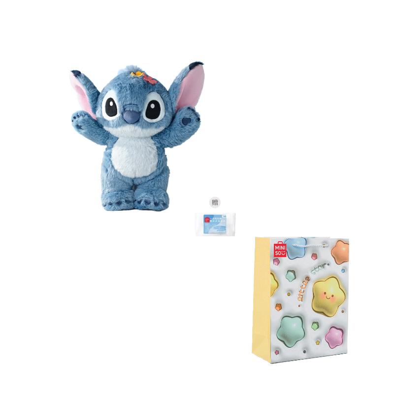 

MINISO x Disney Стіч Комбінезон Ляльки Плюшева Лялька 36 см Висота Ляльки Brand Starry Sky Shopping Bag