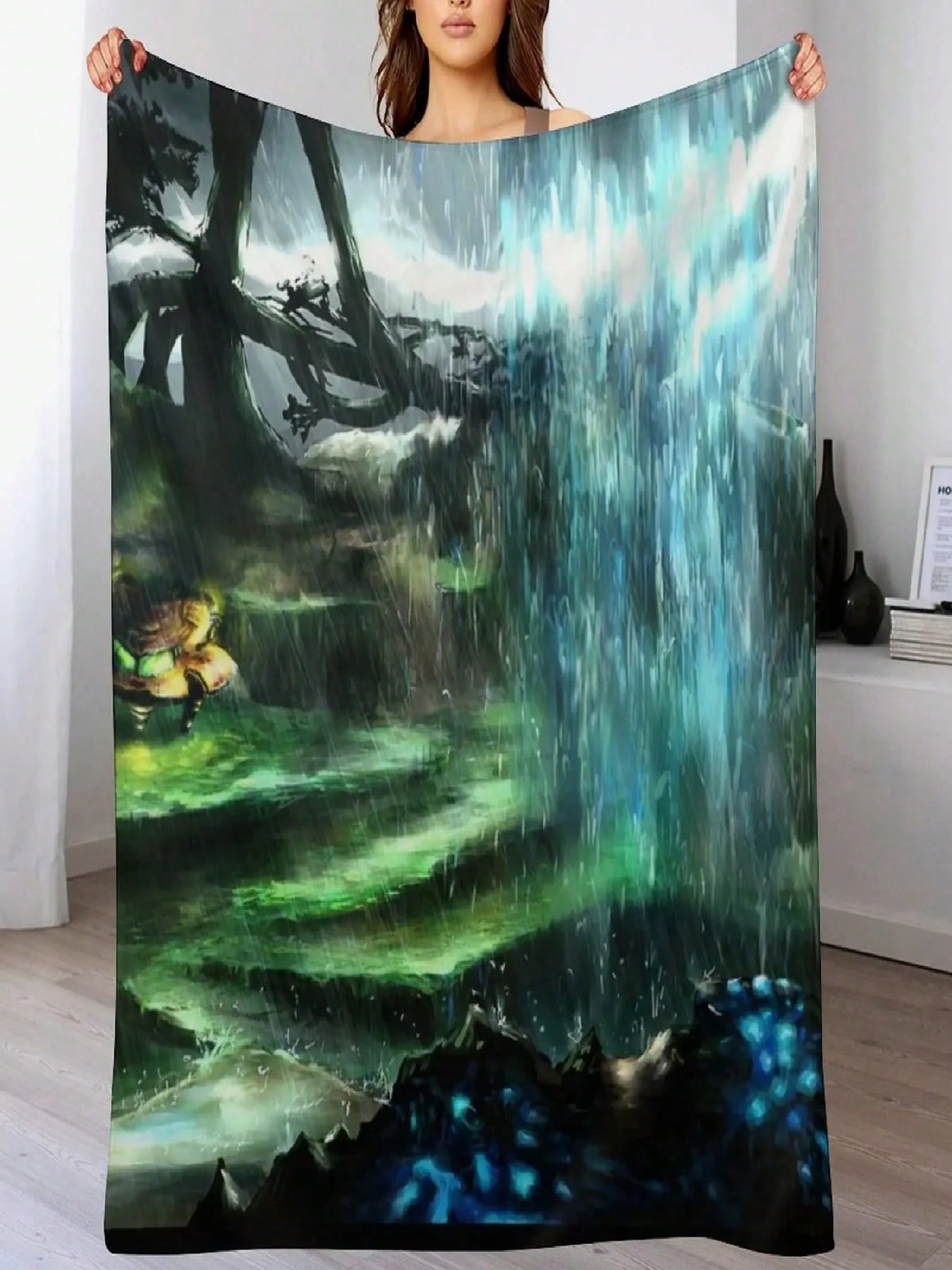 Metroid Metal_ Tallon Overworld- Where It All Begins Throw Blanket Summer Beddings Blankets Ands  Decorative Blankets 75X95CM