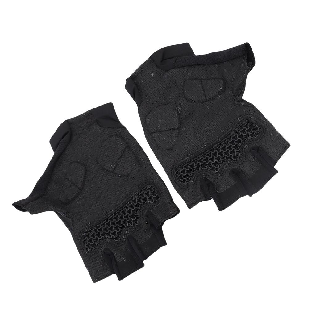 1 Pair Half Finger Cycling Gloves Shock Absorbing Sports Bike Gloves for Men Women Anti Slip Breathable Road Biking