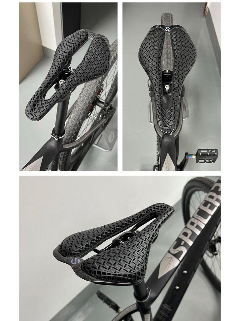 TOSEEK Carbonfaser 3D-gedruckter Fahrradsattel Q11 - Superleichter EVA-Sitz für Straße & Berg