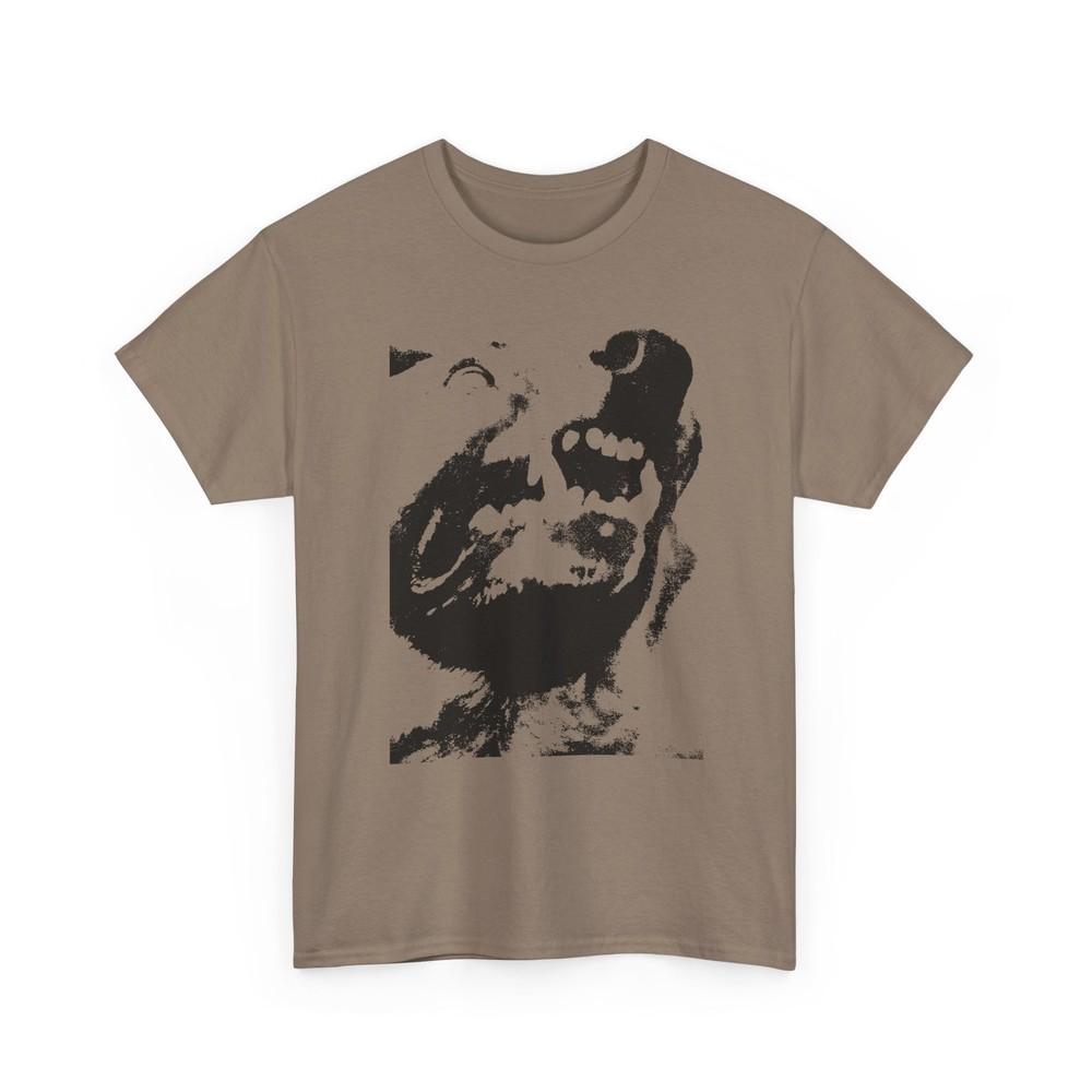 

angry dog snarling tshirt 2XL