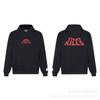 Oversized Hooded Sweatshirt With Graffiti Letter Print Loose Fit Cotton Pullover Men Casual Streetwear
