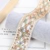 10 Yards Ethnic Style Embroidery Lace Accessories Clothing Shoes and Hats Bag Curtain DIY Decorative Webbing Gold Thread Sequins