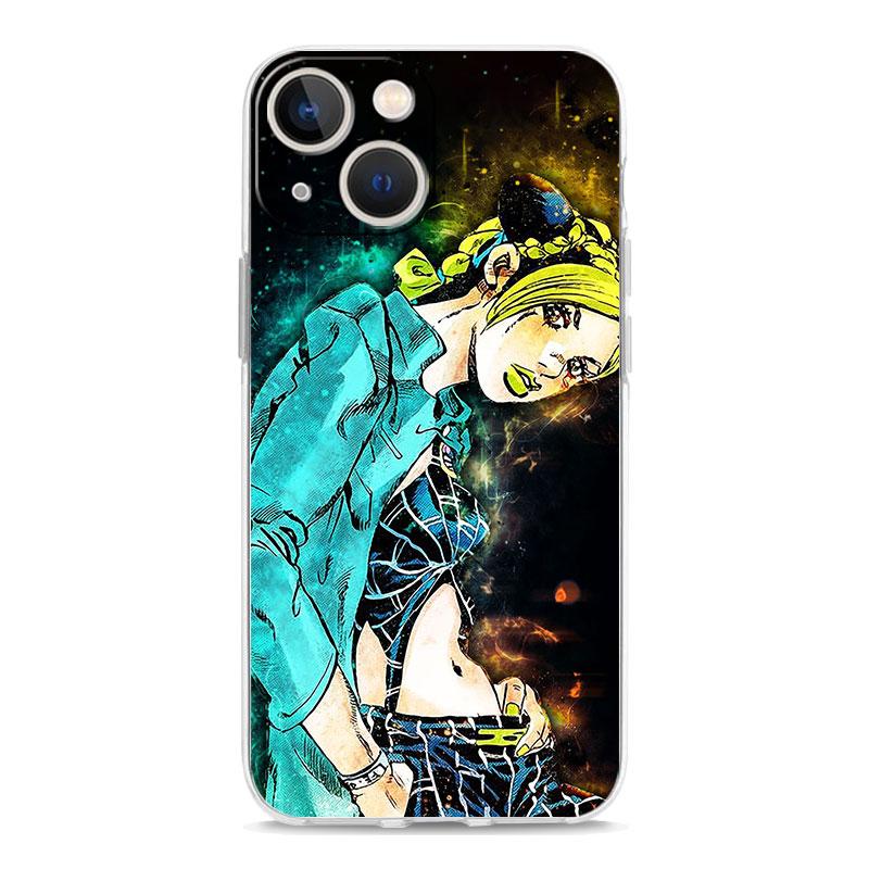 

Jojo Bizarre Adventure Роскошный прозрачный мягкий чехол для телефона iPhone 14 13 12 11 Pro Max XS X XR SE 7 8 Plus Противоударный чехол iPhone 7 8 SE