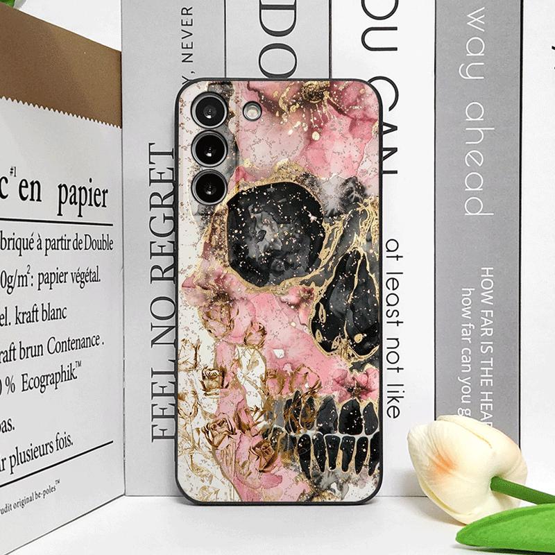 Retro Gothic Night Flower Skull Head Printed Phone Case for Google Pixel 10 9 A 8 A 7A 6A 7 PRO 8 9 Pro XL 5G Floral Soft Covers