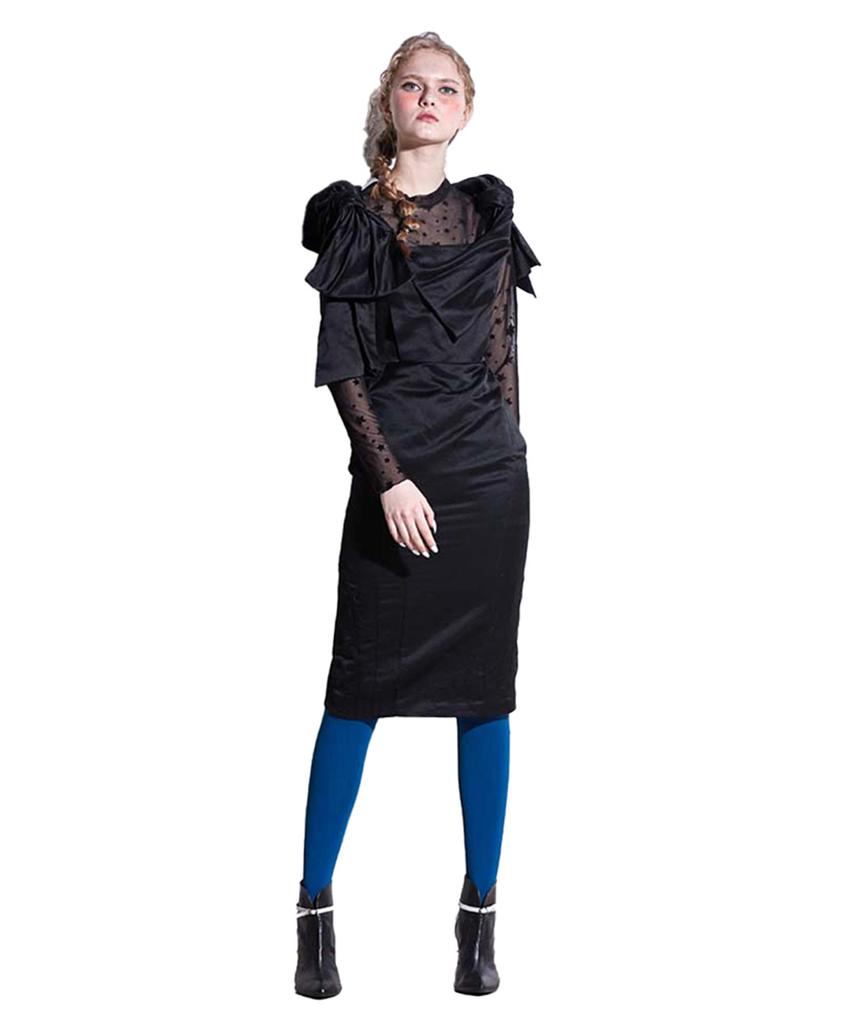 GREEDILOUS Shoulder Tie Dress