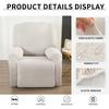 Stretch Recliner Chair Covers 4-Pieces for Reclining Chair Non Slip Recliner Cover Soft Fabric with Elastic Bottom for Kids Pets