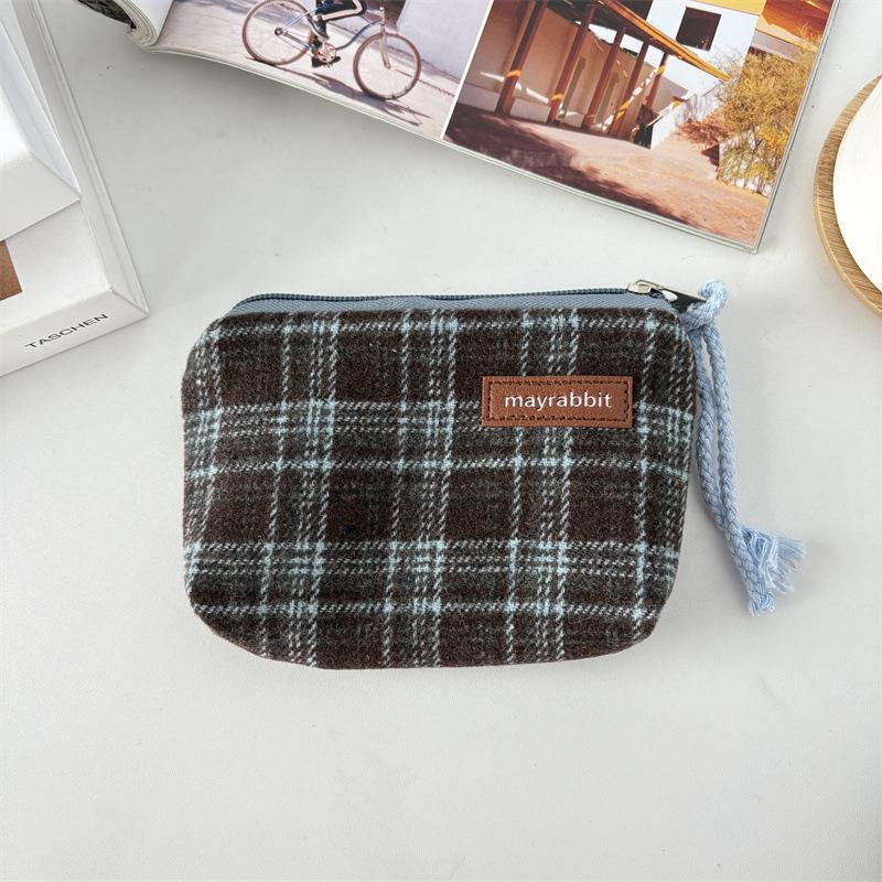 Artistic Retro Patterned Zero Wallet for Carrying Small Items  Mini Lipstick Storage Bag  Multi-functional Large-capacity Canvas Small Bag