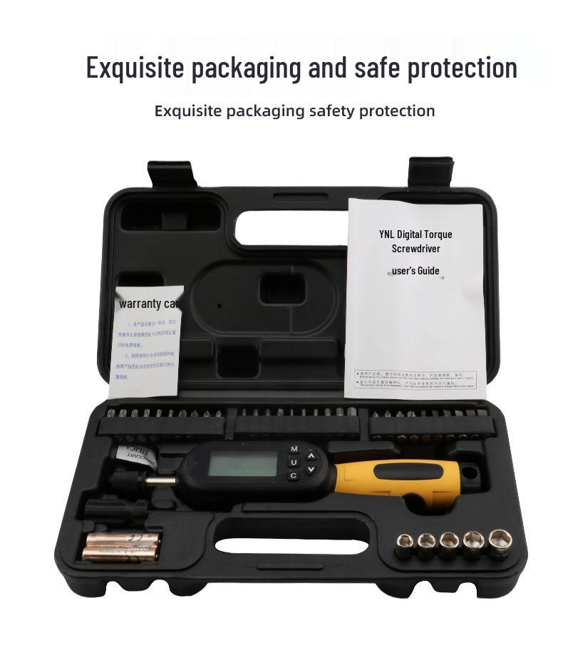 36-Piece Adjustable Torque Screwdriver Set with Digital Display