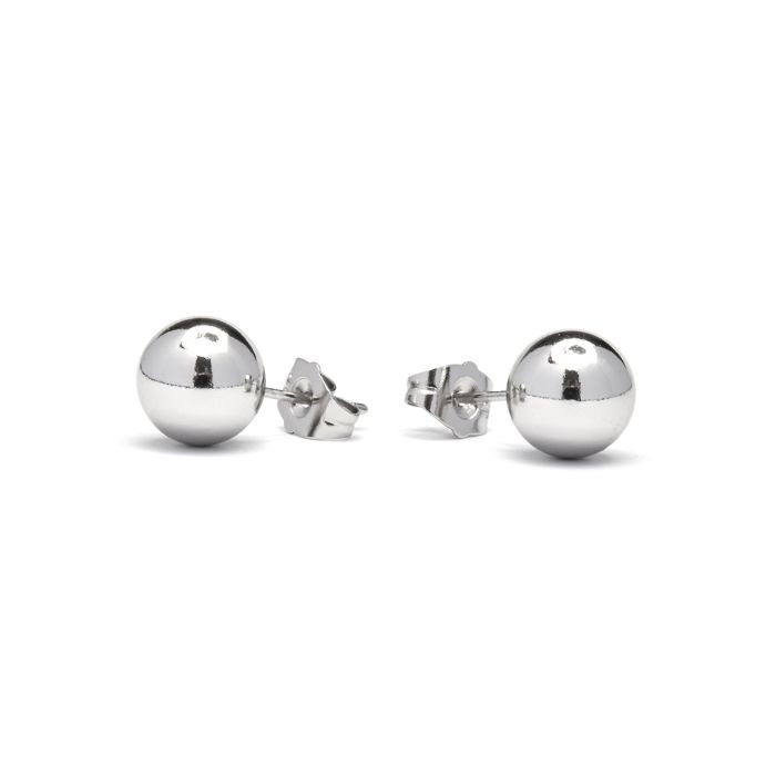 Boucles d’oreilles - LUXENTER - Gnis - Finition argentée - 10 mm - Pierres turquoise et perles