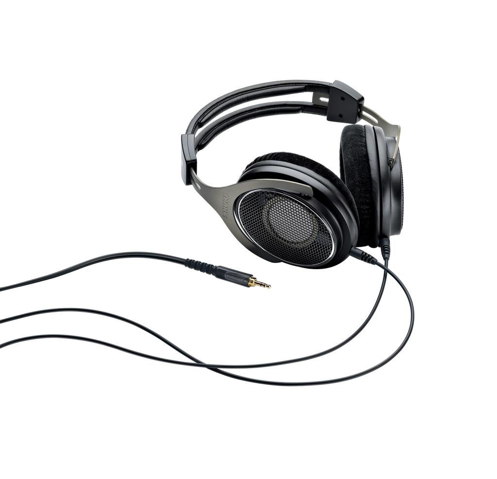 SHURE Professional Open Back HeadphonesSRH1840-BK Black Open Type Detachable Cable Studio [Manufacturer's Warranty 2 Years] Medium