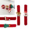 Christmas Character Costume Props Plush Snap On Wristband For Childrens School Event Safe Design