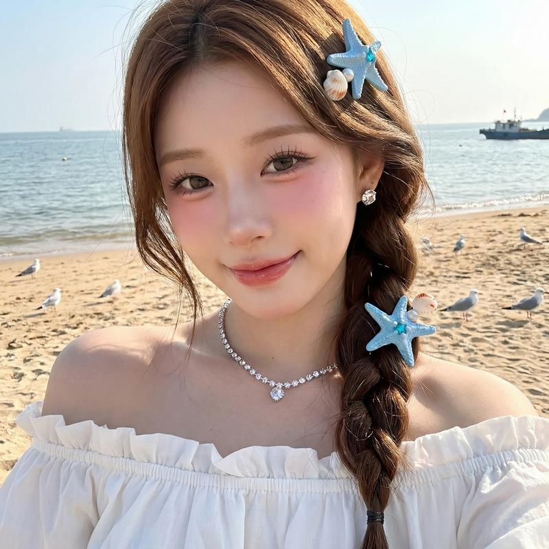 Star Pattern Side Hair Clips for Women Korean Fashion Hairgrips Lightweight Headwear for Daily Wear