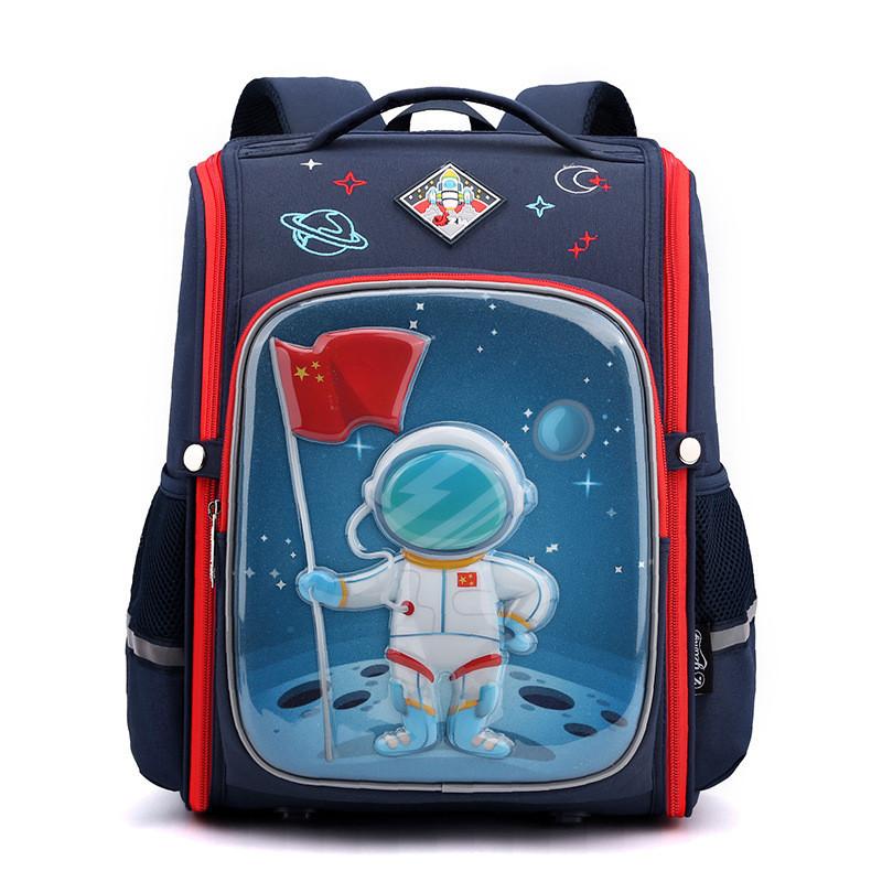 Large Capacity Children's School Bag For 1st-3rd Grade Unisex Animal Pattern Comfortable Shoulder Straps