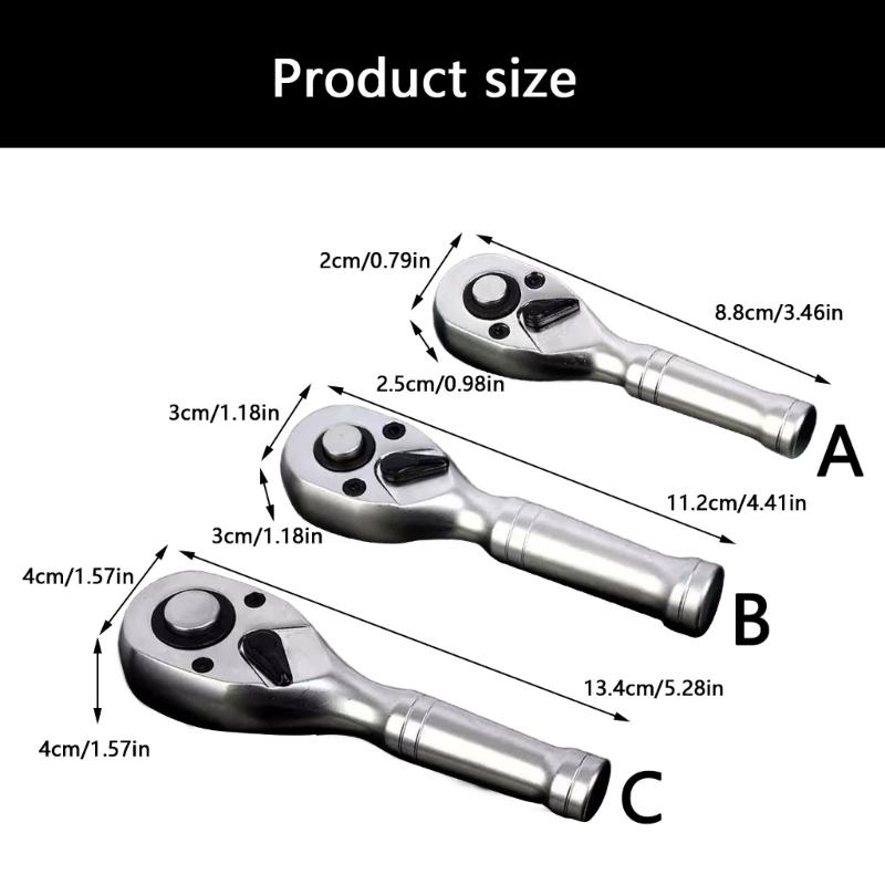 Ratchet Spanner 72Tooth Mechanism Rapid Adjustment Professional Metal Tool Oil Resistant Grip For Mechanical Tightening Tasks