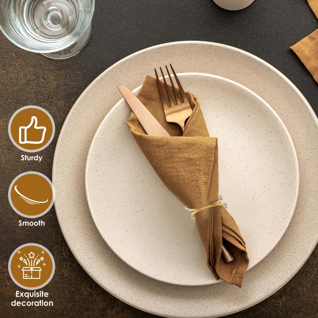 24Pcs Luxury Gold Napkin Ring Holder Decorative Dinner Table Serviette Buckle For Home Christmas Wedding Party Banquet Supplies