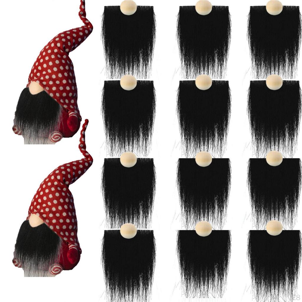 12 Pcs Gnome Beard Handmade Wooden Round Ball Unfinished Hardwood Balls for
