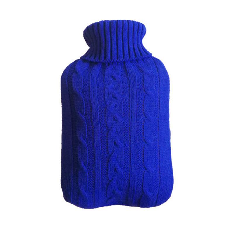 1pcs Hot Water Bag Cover Warm Hand Bag Knitted Cover Soft Removable Washable Practical Protective Cover Winter Accessories