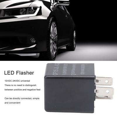 CF15 JL02 LED Blinkrelais 3 Pin Elektronische Blinker Nicht Polarisiert 12V 24V Universell ABS Normalerweise Offen Blinkrelais