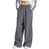 Adidas Originals Classic Sports Series Simple Woven Casual Loose Sports Pants Women Bottoms Dark-Gray JY8880