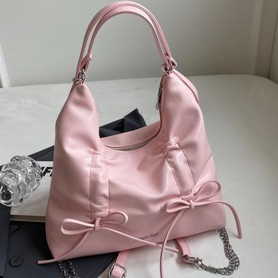 Niche Design Bow Underarm Bag Women's 2025 New Fashion Simple Casual Commuter Shoulder Messenger Bag