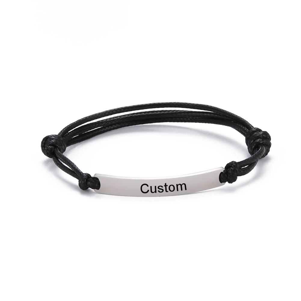 

Personalized Custom Name Bracelet Stainless Steel Engraved Name Couple Bracelets Men Jewelry Valentine s Day Christmas Gifts