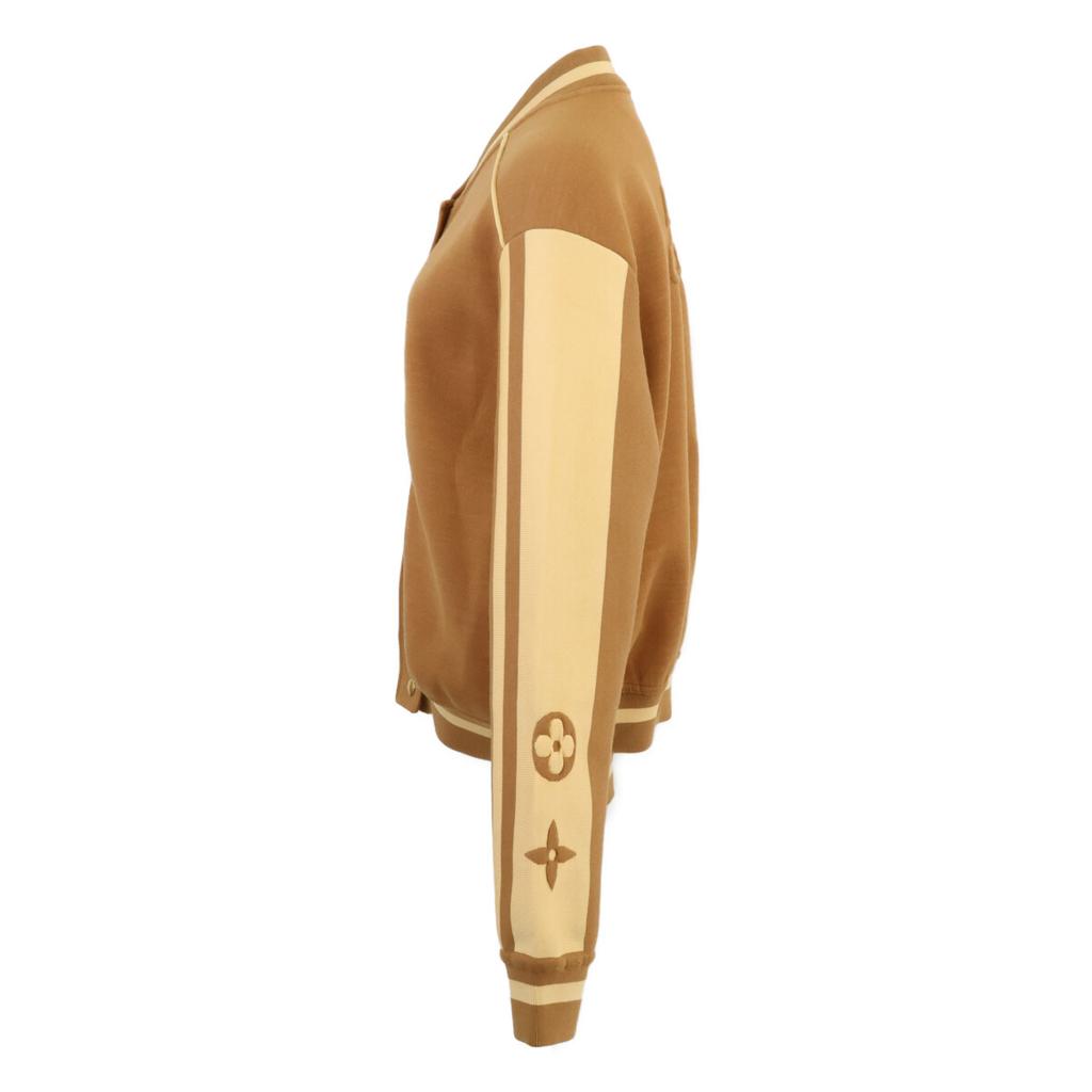 Louis Vuitton 2022 3D Bag Logo Knit Blouson Jacket S BrownUsed