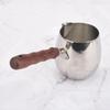 304 Stainless Steel Latte Art Pitcher with Wooden Handle