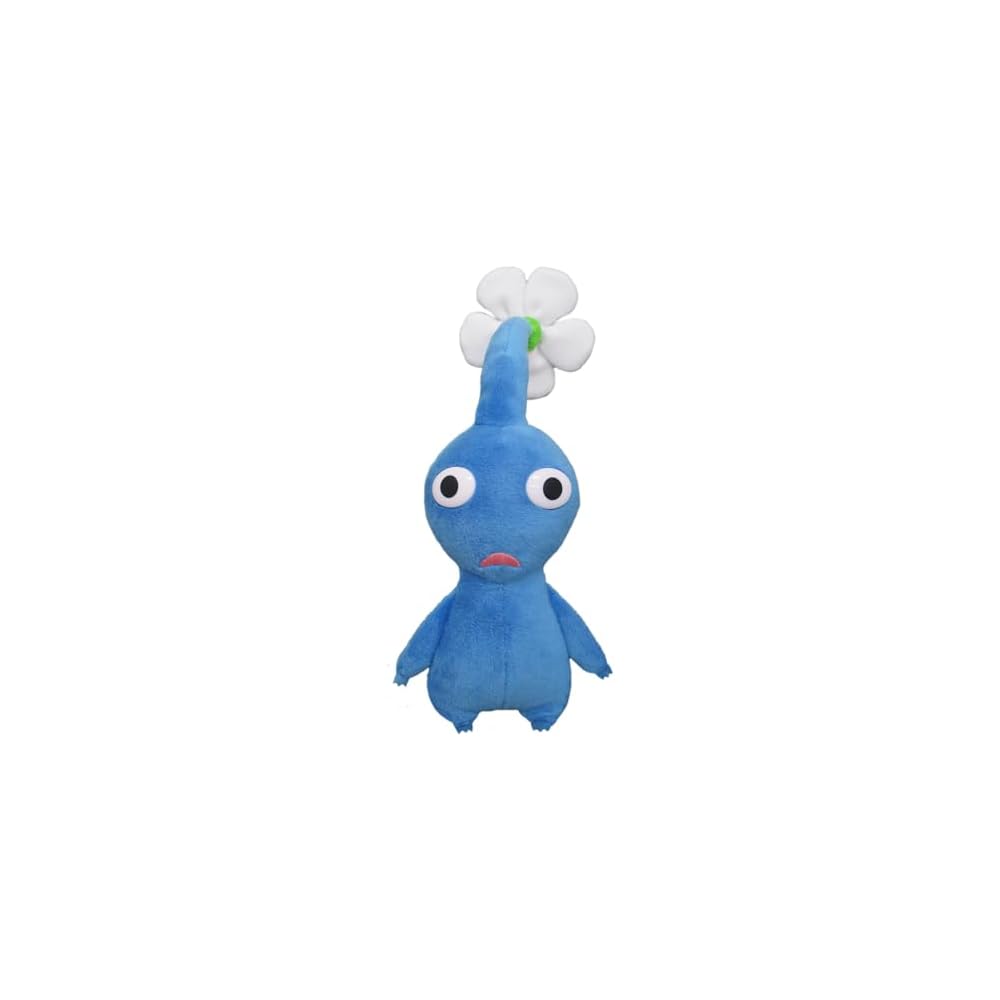 Sanei Boeki Pikmin All Star Collection Plush Toy Blue Pikmin 9x9x17cm Soft Stuffed Animal