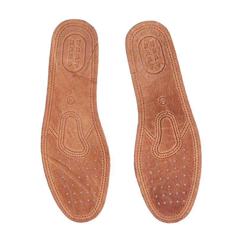 1 Pair Cowhide Insoles For Shoes Men Comfortable Deodorant Casual Leather Insole Feet Quality Genuine Leather Flats Shoe Sole